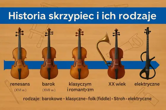 Rodzaje skrzypiec - akustyczne, elektryczne, barokowe i nie tylko